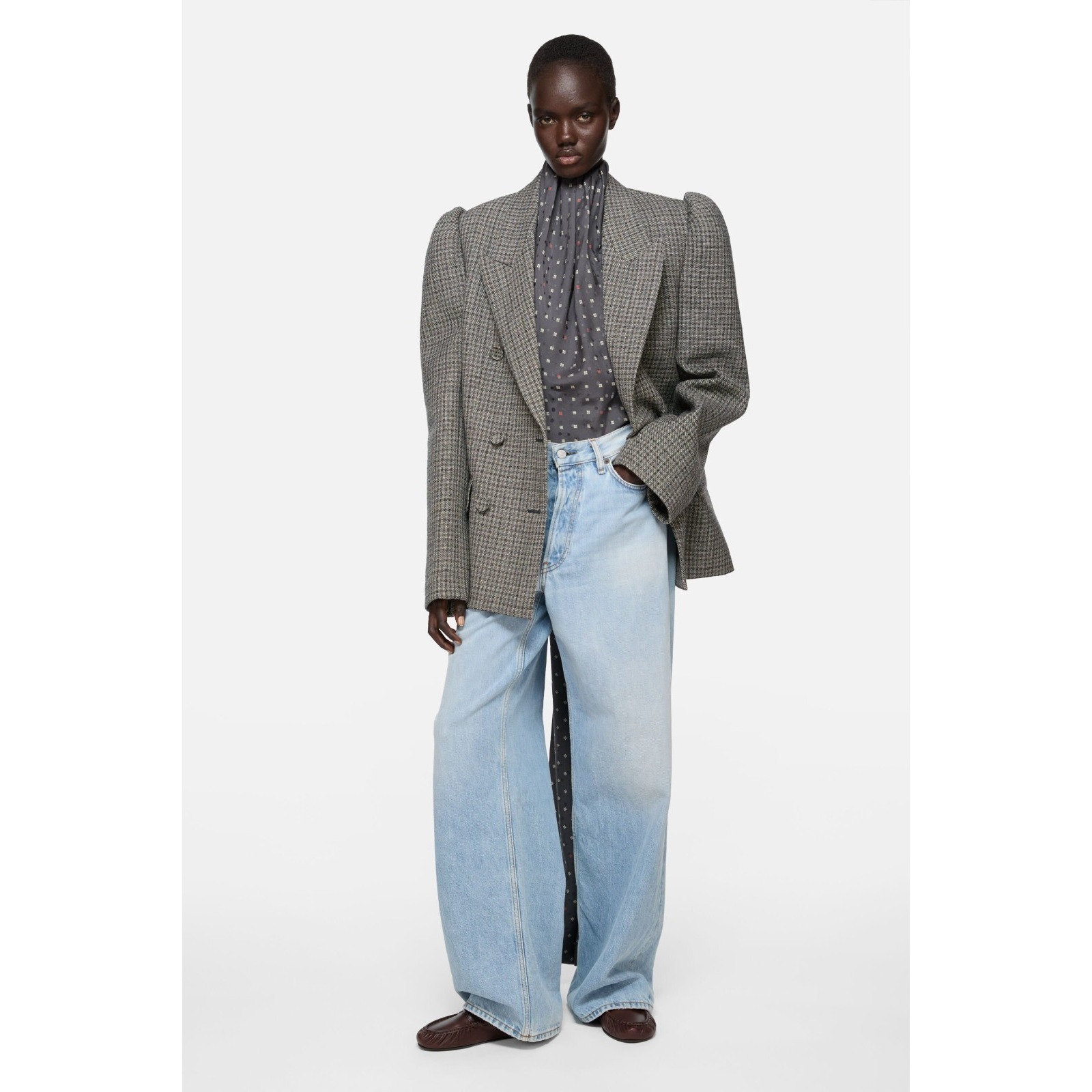Acne Studios 1981f Light Blue Vintage Jeans Womens Eur36 Us 26/27 Baggy Loose